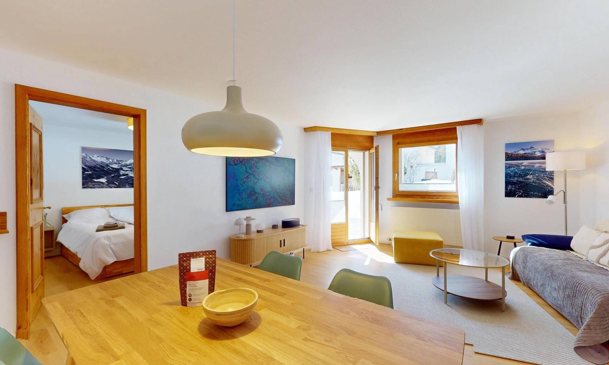 Bever Apartment | Ground-Floor Holiday Apartment in Bever with Terrace, Lift & Parking