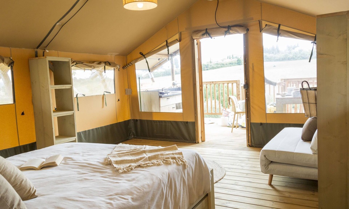 Rosignano Marittimo RV Rental | Rosemary Tent - Glamping Tenuta Radici Your vacation in nature.