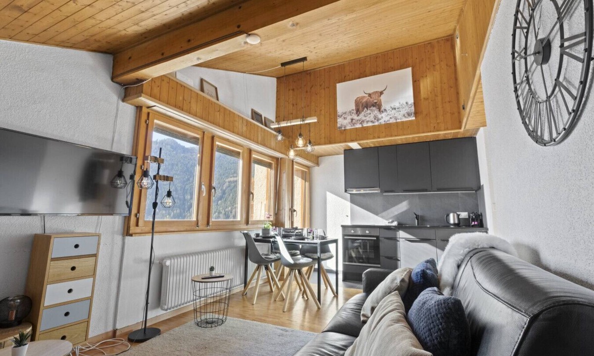 Ovronnaz Apartment | Superb studio with magnificent view