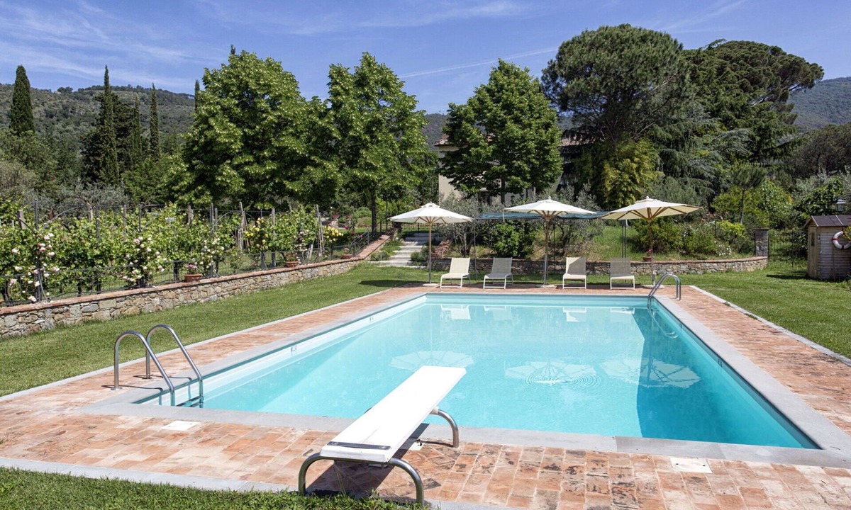 San Pietro a Cegliolo Villa | Wonderful private villa with A/C, private pool, WIFI, TV, patio, panoramic view, close to Cortona
