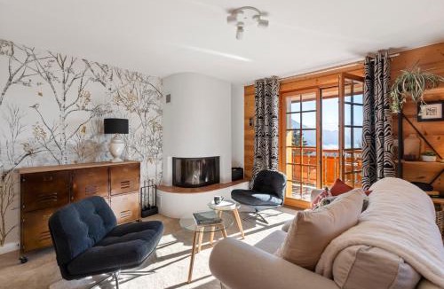 Chesieres Apartment | Appartement chalet avec balcon et vue sur les Alpes