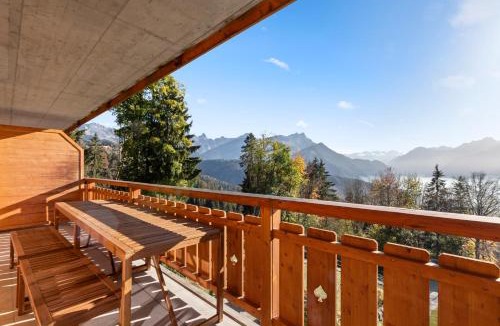 Chesieres Apartment | Appartement chalet avec balcon et vue sur les Alpes