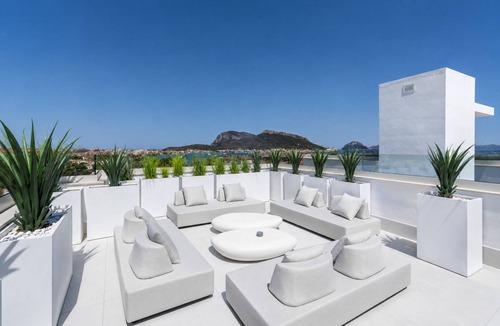 Baia Caddinas Villa | AZULIS Athos: 2BR Villa with Pool, Roof Terrace with Seaview