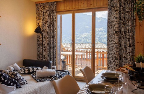 Veysonnaz Apartment | Beautiful apartment for 3 people with WIFI, TV and balcony