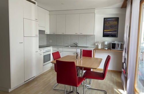 Laax Apartment | Beautiful apartment for 4 people with WIFI, TV, balcony and panoramic view