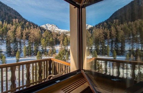 Pontresina Apartment | Chesa La Furia Dach Whg 45m2 by Interhome