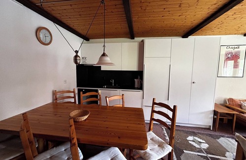 Grimentz Apartment | Comfortable 3-room apartment for 4 persons : Living - 1 room with 2 beds - 1 room with 2 bunk beds