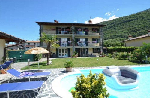 Colico Piano Apartment | Elegant & Spacious Lakefront Retreat with Pool, Beach Access & Panoramic Views