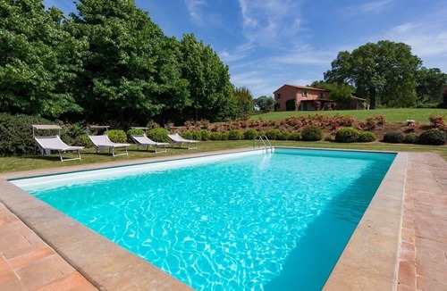Vetralla House | La Scorticata. Elegant family house with swimming pool, surrounded by oak trees.