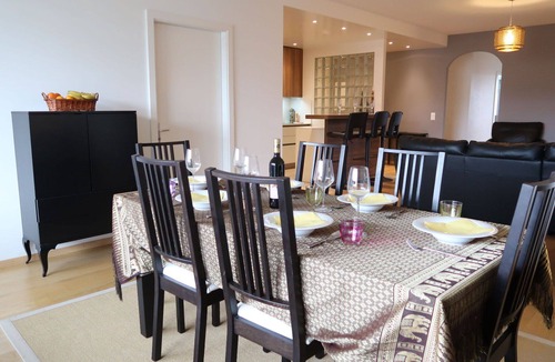 Le Bouchet Apartment | Lovely apartment for 6 people with pool, WIFI, TV, balcony and panoramic view