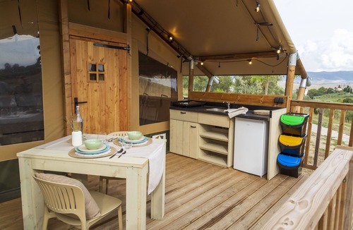 Rosignano Marittimo RV Rental | Sage Tent - Glamping Tenuta Radici Your vacation in nature.