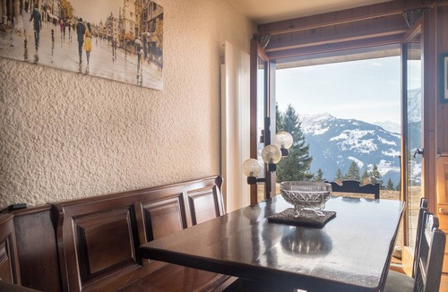 Barboleusaz Apartment | The apartment is on the ground floor of a small residence in the heights of the village of Gryon, wh