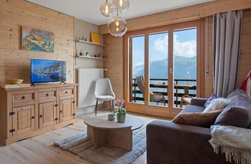 Vex Apartment | Thyon-les-Collons, 4 pers - Balcon avec vue