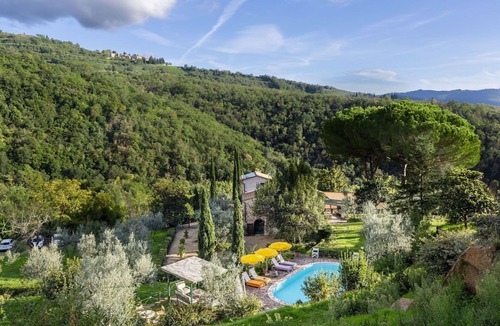 Greve in Chianti Villa | Wonderful private villa for 6 people with A/C, private pool, WIFI, TV, patio and panoramic view