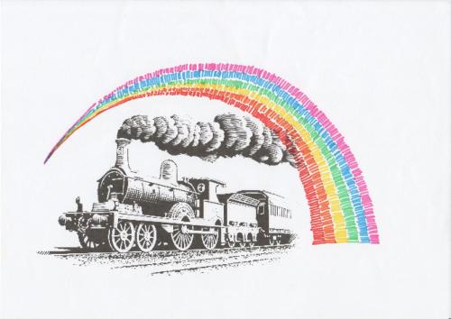Arcobaleno in Stazione in Saronno