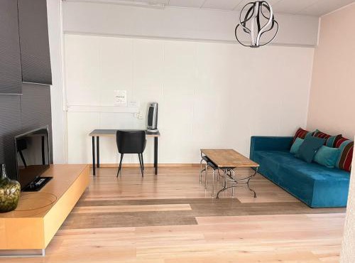Bright, comfy, industrial looking