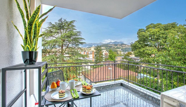 Casa Collina with Terrace & View, Lugano, Switzerland