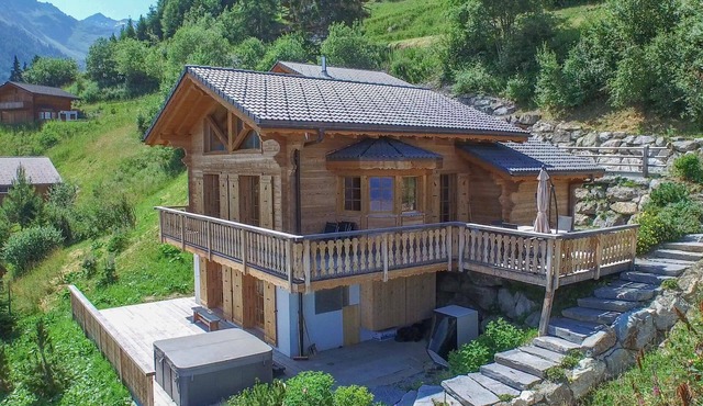 Chalet Chocolat - Jacuzzi Sauna Views Ski-In Ski-Out - La Tzoumaz, 4 Vallees