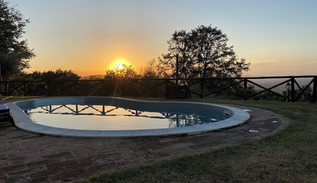 detached villa with a private swimming pool and a large terrain