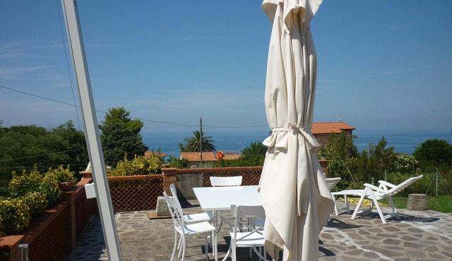 Elba island. Panoramic house at the Zanca, 3 bedrooms, 8 pax. large outdoor area