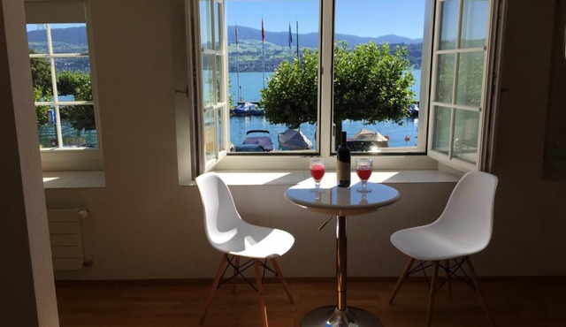 Gemütliche Ferienwohnung Zürichsee, Seeblick, am Hafen Stäfa