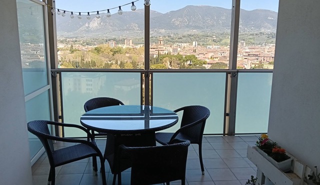 LUNGON PANORAMA terrace view of historic center and mountains