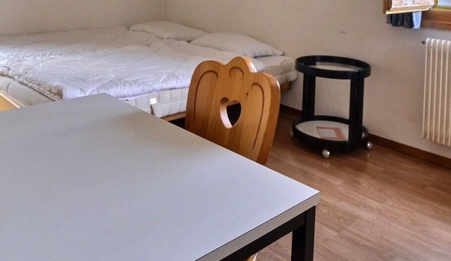 Middle class studio for 2 people, living room with 2 beds, kitchen area, shower-WC, balcony, fifth f