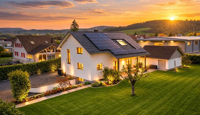 Modern Family Home with Garden & Sunset Views near Basel