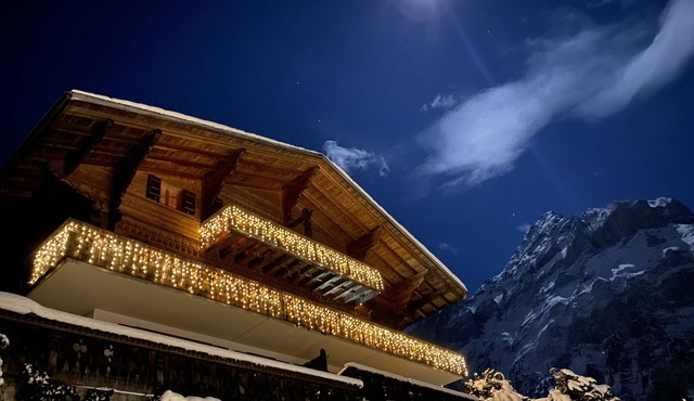 Quiet, centrally located apartment with unobstructed views of the mountains + north face of the Eiger!