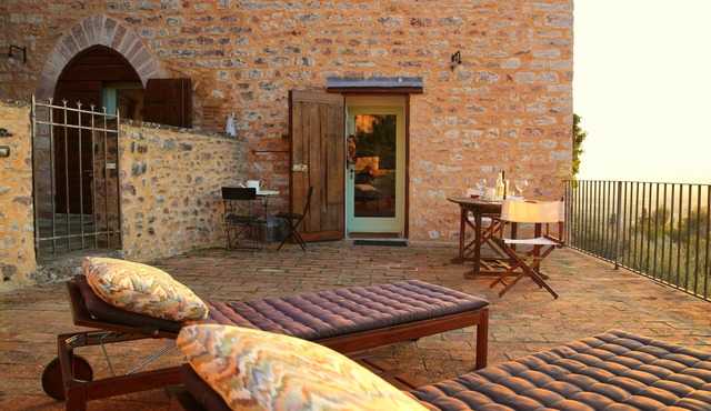 Romantic historical residence with large panoramic terrace and breathtaking sunsets