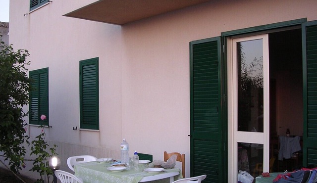 Sicily sea villa with parking, sea view terrace in Valderice