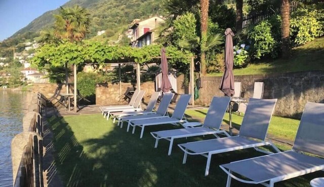 Studio on Lake Maggiore – Private Beach + Indoor Pool