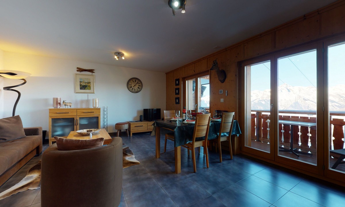 Veysonnaz Apartment | Hauts de Veysonnaz HV1 011 - SAUNA apartment 4 per