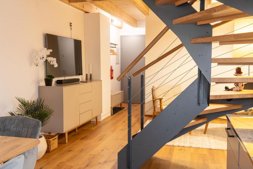 Flums Apartment | Swiss Horizon - Penthouse mit Aussicht & Liftnähe auf 2 Etagen