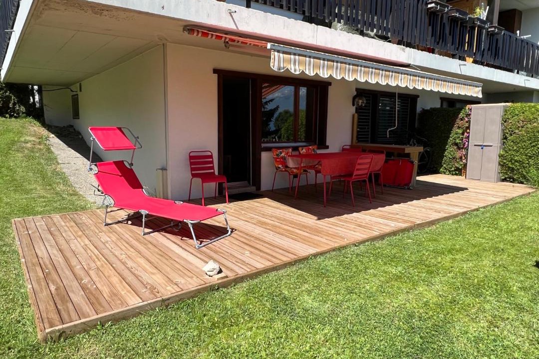 Nendaz Apartment | 2,5 pièces à Haute-Nendaz, grande terrasse, piscine, sauna, tennis