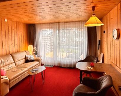 Adelboden Apartment | Adelhome Studio mit Gartensitzplatz