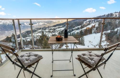 Randogne Apartment | Cosy, neuf, vue panoramique, centre à 4 min à pied