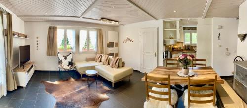 Wirzweli Apartment | The Swiss Paradise 2 Apartment with Garden, Whirlpool, and Mountain Panorama