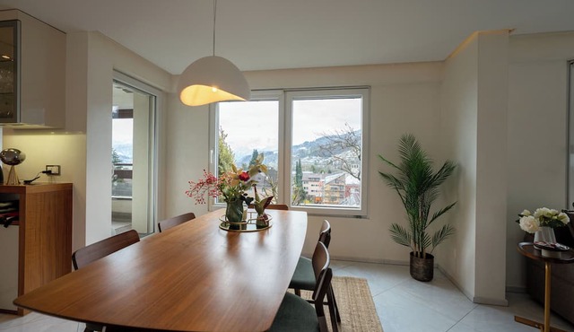 The View- Lucerne-Pilatusblick-Lake Lucerne-Mountain View