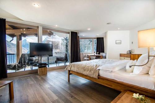 Waldhotel Fletschhorn Private Whole Hotel in Saas-Fee 360 Alpine Views & Sauna